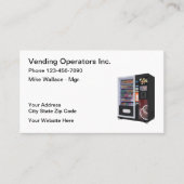 自動販売機レンタル 名刺 (正面)