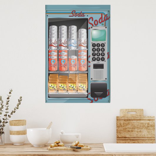 自動販売機 ポスター (キッチン)