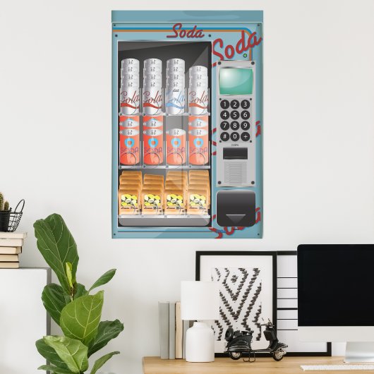 自動販売機 ポスター (ホームオフィス)