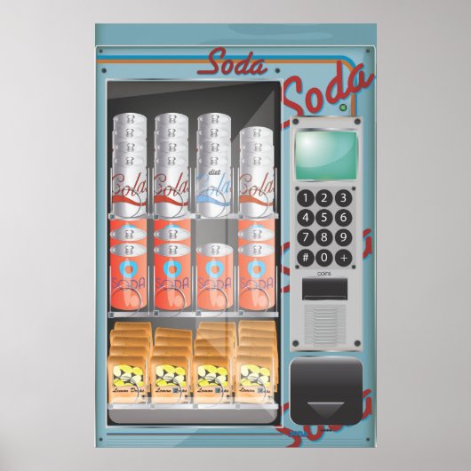 自動販売機 ポスター (正面)