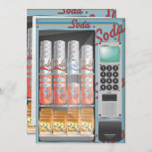 自動販売機 招待状 (正面/裏面)