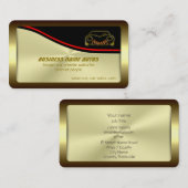 自動販売 – クラシック金ゴールド効果のスポーツマーク 名刺 (正面/裏面)