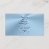 自動販売、ダークブルースポーツオート、クロムルック 名刺 (裏面)