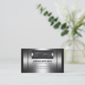 自動販売-金フェイク属、銀自動車 名刺 (スタンド正面)