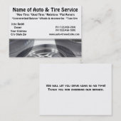 自動車およびタイヤサービス車のな名刺 名刺 (正面/裏面)