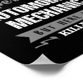 自動車すごいカッコいい整備士 ポスター (角)