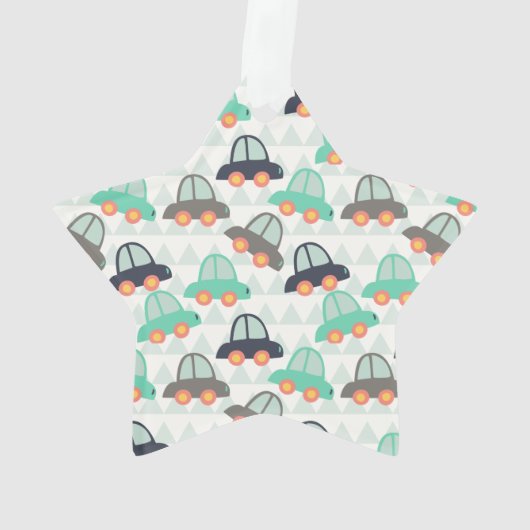 自動車とその他の自動車 オーナメント (裏面)