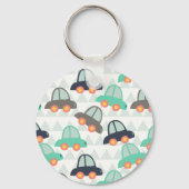 自動車とその他の自動車 キーホルダー (正面)