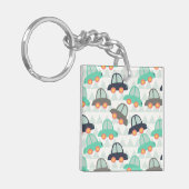 自動車とその他の自動車 キーホルダー (正面左)