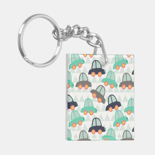 自動車とその他の自動車 キーホルダー (正面左)