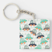 自動車とその他の自動車 キーホルダー (正面)
