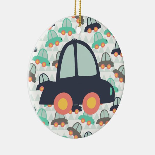 自動車とその他の自動車 セラミックオーナメント (右)