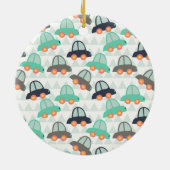 自動車とその他の自動車 セラミックオーナメント (裏面)