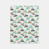 自動車とその他の自動車 フリースブランケット (正面)