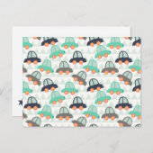 自動車とその他の自動車 ポストカード (正面/裏面)