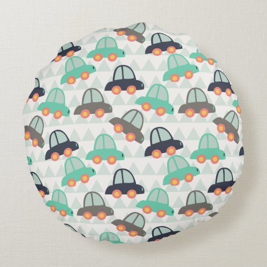 自動車とその他の自動車 ラウンドクッション (裏面)