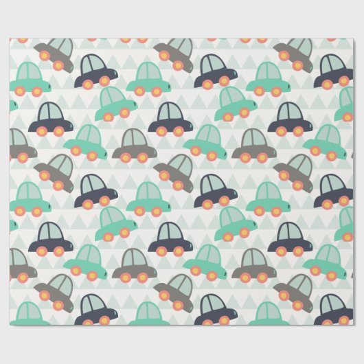 自動車とその他の自動車 ラッピングペーパー (フラット)