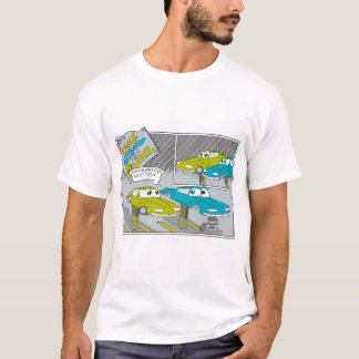 自動車とタイヤ Tシャツ