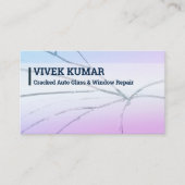 自動車のガラス修理 名刺 (正面)
