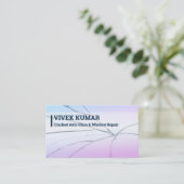 自動車のガラス修理 名刺 (スタンド正面)