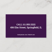 自動車のガラス修理 名刺 (裏面)