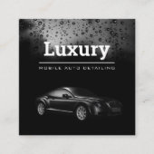 自動車のクリーニング修理洗浄の詳細車の化 スクエア名刺 (正面)