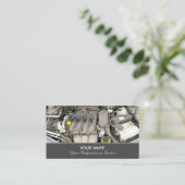 自動車のチューニング専門家とレースプロフェッショナル 名刺 (スタンド正面)