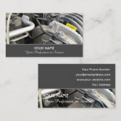 自動車のチューニング専門家とレースプロフェッショナル 名刺 (正面/裏面)