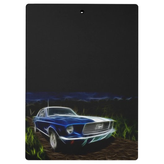 自動車のテーマを設定したパーソナライズされたクリップボード クリップボード (裏面)