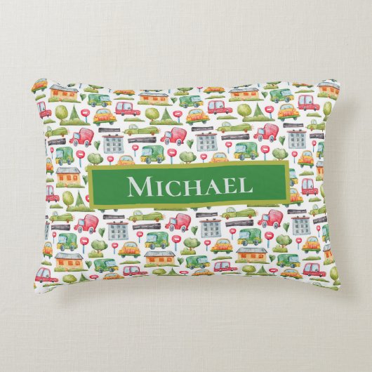 自動車のテーマパーソナライズされた アクセントクッション (正面)