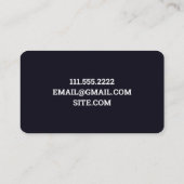 自動車のヘッドライトの修復 名刺 (裏面)