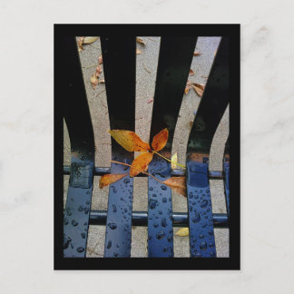 自動車のベンチ ポストカード