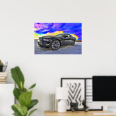 自動車のマッスルカーのマスタング ポスター (ホームオフィス)