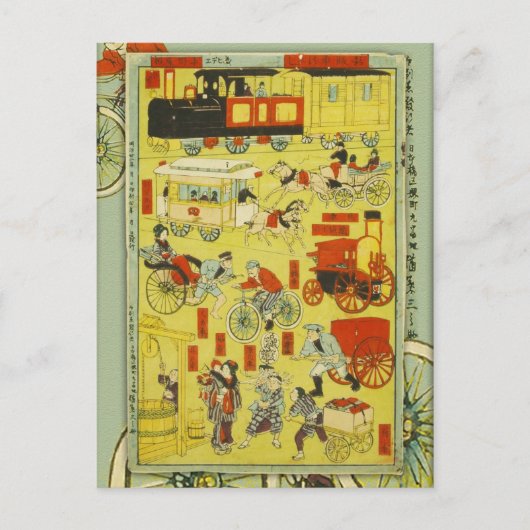 自動車のメランゲ ポストカード (正面)