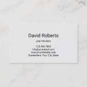 自動車のモダン洗車の詳細を自動 名刺 (裏面)