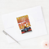 自動車のレーサーシール ラウンドシール (封筒)