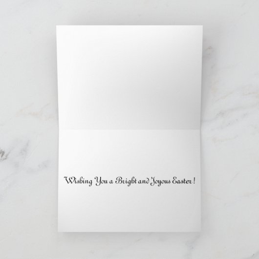 自動車のヴィンテージカードのイースターのウサギ シーズンカード (内部)