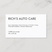 自動車の修正自動 名刺 (裏面)