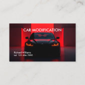 自動車の修正自動 名刺 (正面)