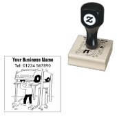 自動車の修理と修理スタンプ ラバースタンプ (押印)