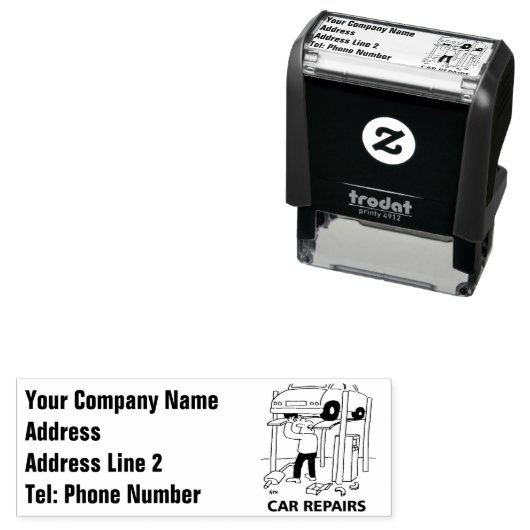 自動車の修理と修理 セルフインキングスタンプ (インサイチュ)