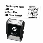 自動車の修理と修理 セルフインキングスタンプ