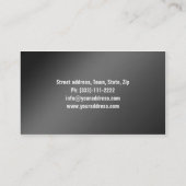 自動車の修理の名刺を詳述する 名刺 (裏面)