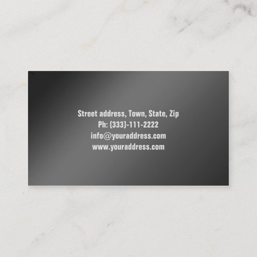 自動車の修理の名刺を詳述する 名刺 (裏面)