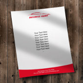 自動車の修理の赤モダンの自動車の詳細 チラシ