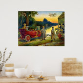 自動車の初期日-ヴィンテージ1910 ポスター (キッチン)