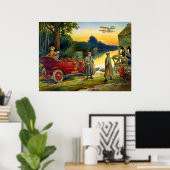 自動車の初期日-ヴィンテージ1910 ポスター (ホームオフィス)