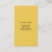 自動車の名刺を詳細に表示 名刺 (裏面)