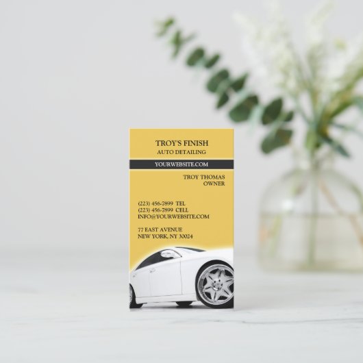 自動車の名刺を詳細に表示 名刺 (スタンド正面)