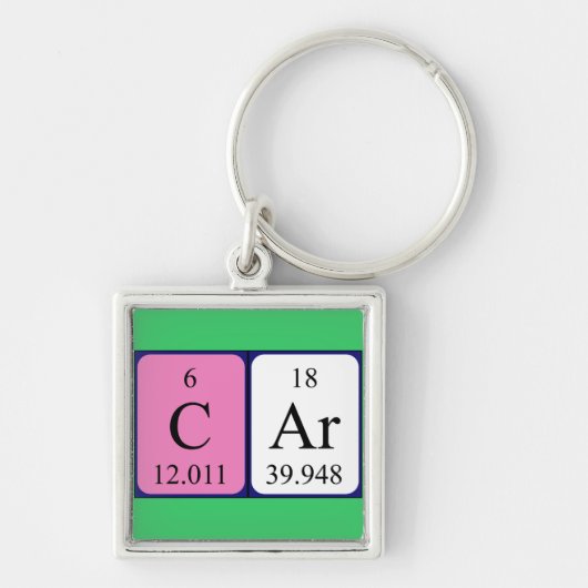 自動車の定期テーブルキーリング キーホルダー (正面)